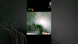 simple and easy giraffe and frog drawing tricks viral amala [upl. by Kcarb]