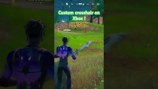 Custom crosshair on Xbox fortnite gaming shorts [upl. by Ahsats129]