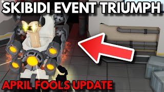 SKIBIDI TOILET EVENT TRIUMPH  ROBLOX Tower Defense Simulator [upl. by Eillo]