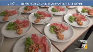 Renzi festeggia il tesseramento a Firenze [upl. by Buff]