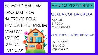 Textos Curtos para Aprender a Ler  Interpretação de Texto para 1° e 2° Anos  Leitura Anos Iniciais [upl. by Aseeram]