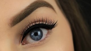 How To Apply False Eyelashes for Beginners Two Techniques [upl. by Bruno]