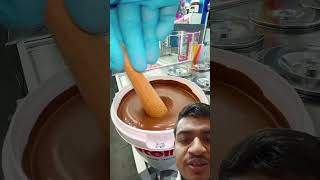 Giant Nutella Bucket Chocolate Dipping  Satisfying [upl. by Llerret]