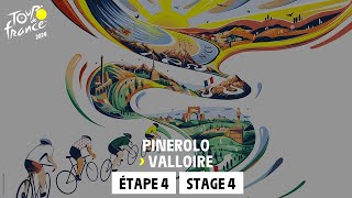 Stage 4  Pinerolo  Valloire TourdeFrance 2024 [upl. by Ailey]