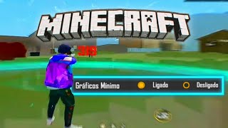 FÁCIL e RÁPIDO Jogar sem Travar  Como Deixar o Gráfico do Free Fire IGUAL Minecraft no Celular [upl. by Nylhtac]