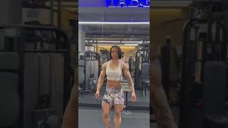 Girl with Muscle flexing HER Biceps 💪 Giantesss Fbb 🔥 Muscle Girl shorts viral femalebodybuilder [upl. by Kcirnek]