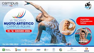 VI TROFEO DI NUOTO ARTISTICO CAMPUS AQUAE 2024 [upl. by Maiga]