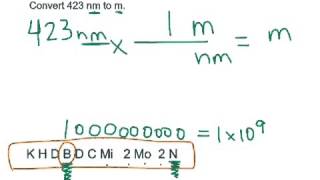 Conversion  nanometers to meters [upl. by Dleifxam]