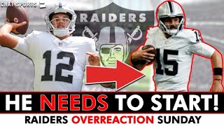 Gardner Minshew NEEDS To Start Over Aidan O’Connell After Vikings Game  Raiders OVERREACTION Sunday [upl. by Marylinda]