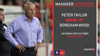 INTERVIEW Peter Taylor ahead of Boreham Wood [upl. by Euk]