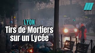 Incidents devant le lycée Lumière à Lyon [upl. by Limay]