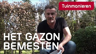 Hoe onderhoud je het gazon 5  Je gazon bemesten met organische meststoffen  Tuinmanieren [upl. by Stokes233]