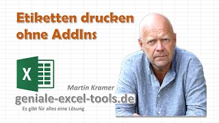 Excel  Barcodes generieren und auf Etiketten drucken [upl. by Delphine]