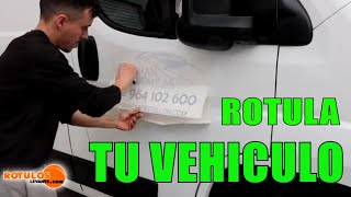 COMO ROTULAR UNA FURGONETA rotular un vehiculo ✅ [upl. by Alten845]