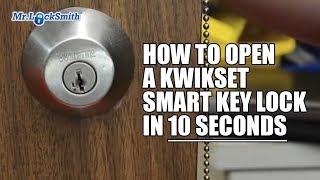 How to Open a Kwikset Smart Key Lock in 10 seconds  Mr Locksmith™ [upl. by Haakon]