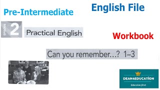 English File Pre Intermediate Workbook Episode 2 pages 2425 [upl. by Scoville565]