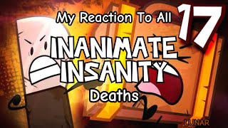 Inanimate Insanity Finale Deaths Reaction [upl. by Atronna]