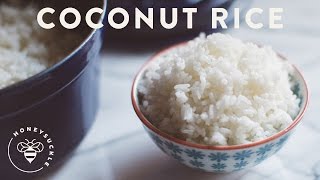 Coconut Rice Recipe  HoneysuckleCatering [upl. by Elagiba]