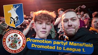 Mansfield Promoted to League 1 Match day vlog [upl. by Ilrahc]