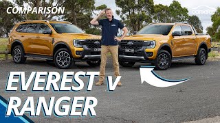 2024 Ford Ranger Wildtrak v Ford Everest Wildtrak Comparison  Which Ford ute or SUV best suits you [upl. by Aaron]