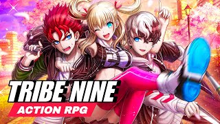 TRIBE NINE  Action RPG Gameplay Android iOS PC [upl. by Hukill]