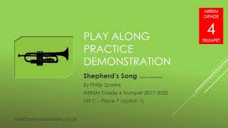 Shepherd’s Song by Philip Sparke  ABRSM Grade 4 Trumpet 20172020 List C 7 option 1 [upl. by Amilah205]