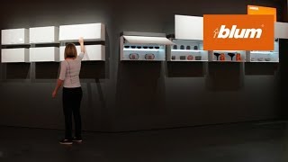 AVENTOS  Présentation des systèmes de ferrures pour portes relevables Blum [upl. by Enilauqcaj]