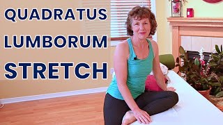 Quadratus Lumborum Stretch Side Lying Exercise [upl. by Annairam]