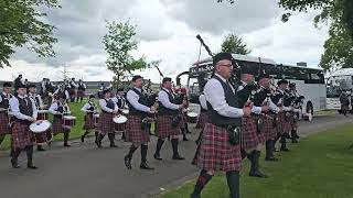 Uddingston Strathclyde pipe band upto the line  Scottish championship 2024 [upl. by Ahsenit]