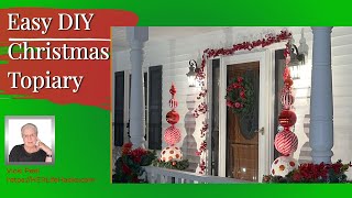 Easy DIY Christmas Topiary 🧑🏼‍🎄 A Festive Home Decor Idea [upl. by Lean229]