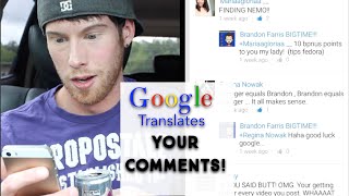 Google Translates quotYour Commentsquot [upl. by Ednutabab]