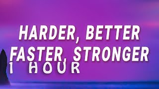 1 HOUR  Daft Punk  Harder Better Faster Stronger Lyrics [upl. by Oliy]