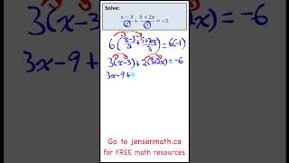 Solving Linear EQUATiON  jensenmathca maths [upl. by Siuoleoj464]