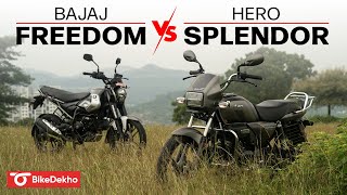 2024 Hero Splendor Plus Xtec 20 vs Bajaj Freedom 125 Comparison [upl. by Dewie556]