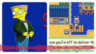 Waylon Smithers Voice Clips The Simpsons Game All Voice Funny 2007 VS Pokemon Emerald Dewford Town [upl. by Erdnassac]