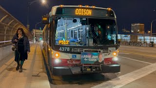 CTA Bus Ride On Route 152 Addison From Blue Line To Red Line CTA New Flyer D60LFR 4378 [upl. by Wendelin]