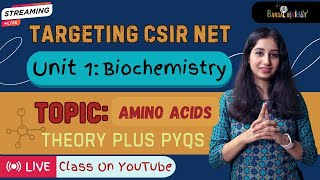 Target CSIR NET  Unit 1  Biochemistry  Amino Acids in One Shot [upl. by Seline]