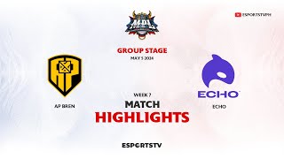 AP Bren vs Echo HIGHLIGHTS MPL PH S13  ECHO vs APBR ESPORTSTV [upl. by Seavey]