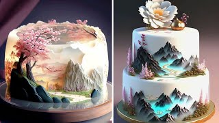 Top 1000 Oddly Satisfying Cake Decorating Compilation  Awesome Cake Decorating Ideas [upl. by Tse]