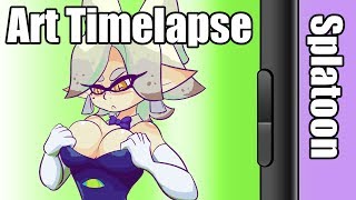 Speedpaint  Marie Squitties Splatoon [upl. by Nylirrehs512]