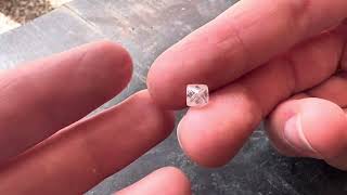 117 carat proportional and excellent raw diamond octahedron [upl. by Gleason]