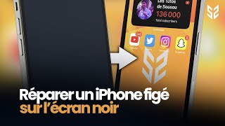 Comment réparer un iPhone figé sur lécran noir 3 solutions [upl. by Ferna]