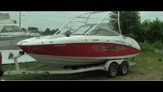 2006 Yamaha AR210 ski boat walkaround video [upl. by Norina]