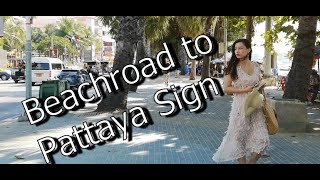 Beachroad to Pattaya Sign Footage [upl. by Gwen]