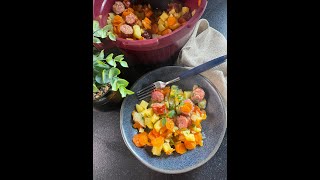 Recette saucisses fumées aux carottes au micro minute Tupperware [upl. by Maeve]