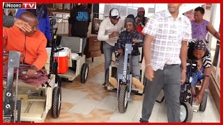 Andũ marĩ na mawathe kũheo wheelchair Muchatha Kiambu [upl. by Anicnarf323]