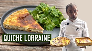 Classic QUICHE LORRAINE by French chef [upl. by Monney]