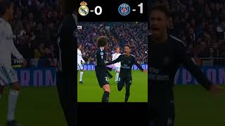 Real Madrid VS PSG 2018 UCL R16 Highlights shorts youtube football [upl. by Drucy]