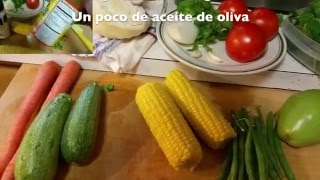 Deliciosa Sopa de VerdurasComo cocinar sin que te quede desecha [upl. by Llydnek]