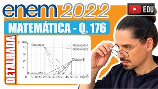 ENEM 2022 176 📘 GEOMETRIA PLANA O governo de um estado pretende realizar uma obra de [upl. by Imehon386]